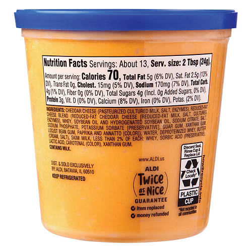 Happy Farms Sharp Cheddar Spreadable Cheese Cup, 11.7 oz